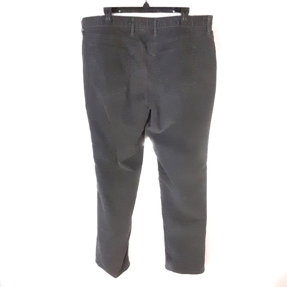 Eddie Bauer Jeans Pants Size Short 16 Gray Cord - Picture 4 of 5